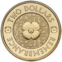 2012 Gold Poppy $2