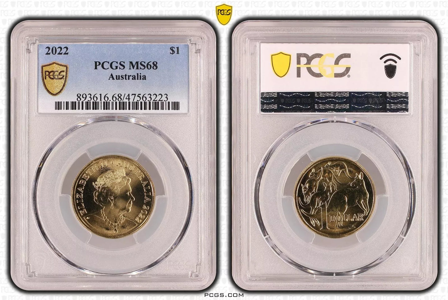 2022 PCGS MS68 $1 Mob of Roos