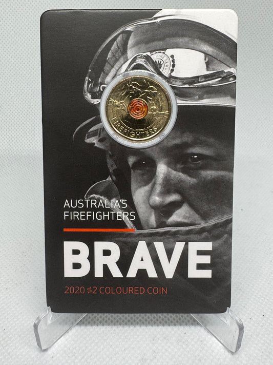 $2 2020 Australia’s Firefighters Uncirculated Coin on Card