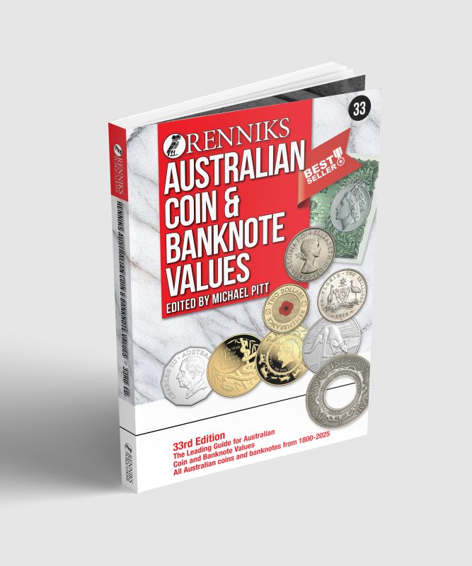 Renniks Australian Coin & Banknote Values 33rd Edition, Softcover