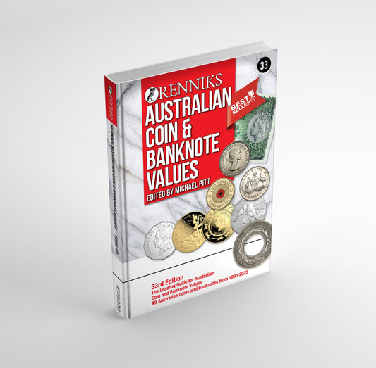 Renniks Australian Coin & Banknote Values 33rd Edition, Hardcover