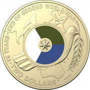 2020 $2 75th Anniversary End of WW2 Coin